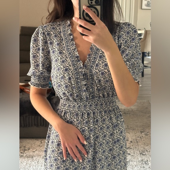 Max studio - blue floral maxi dress - Picture 2 of 5